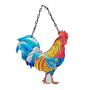 Hillside Pasture Suncatcher, Glass Rooster, 4.5", Asst of 3, CDU