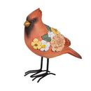 Cottage Garden Table Decor Resin Bird with Metal Feet, 4.75"L, Asst of 3