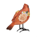 Cottage Garden Table Decor Resin Bird with Metal Feet, 4.75"L, Asst of 3