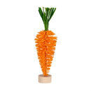 Hop Into Spring Table Decor Plastic Bottle Brush Carrot, Set of 8, Gift Box