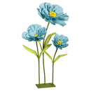 Cottage Garden Decor Paper Blue Flower, 56"H