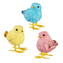 Hop Into Spring Table Decor Fabric Chick, 3.5"H, Set of 3