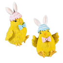 Bunny Blooms Table Decor Resin Easter Chick, 4.5"H, Asst of 2