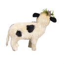 Petal & Plow Table Decor Natural Fiber Floral Cow, 11.75"L