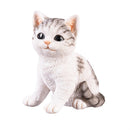 Pet Central Table Decor Resin Gray Tabby Cat, 3.7"H