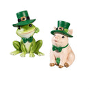St. Patrick's Day Table Decor Resin Animal, 5.5"H, Asst of 2