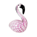 Tropical Oasis Table Decor Art Glass Flamingo, 6"H