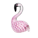 Tropical Oasis Table Decor Art Glass Flamingo, 6"H