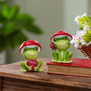 Valentine's Day Table Decor Resin Mushroom Frog, 4.25"H, Asst of 2