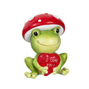 Valentine's Day Table Decor Resin Mushroom Frog, 4.25"H, Asst of 2