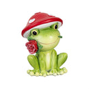 Valentine's Day Table Decor Resin Mushroom Frog, 4.25"H, Asst of 2