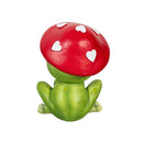 Valentine's Day Table Decor Resin Mushroom Frog, 4.25"H, Asst of 2
