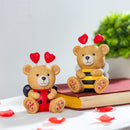 Valentine's Day Table Decor Resin Love Bug Bear, 4.5"H, Asst of 2