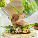 Bunny Blooms Faux Floral Table Decor Bunny, 11"L