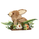 Bunny Blooms Faux Floral Table Decor Bunny, 11"L