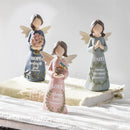 Simple Blessings Resin Angel Table Decor, Faith/Hope/Love, Asst of 3, 6"H
