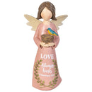 Simple Blessings Resin Angel Table Decor, Faith/Hope/Love, Asst of 3, 6"H