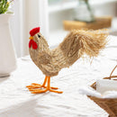 Petal & Plow Table Decor Natural Fiber Chicken, 10.5"L