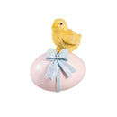 Hop Into Spring Table Decor Resin Chick with Egg, Asst of 2