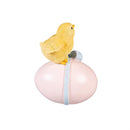 Hop Into Spring Table Decor Resin Chick with Egg, Asst of 2