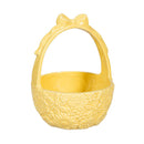Hop Into Spring Table Decor Ceramic Decorative Bowl Basket with Bow, 7.5"H