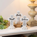 Simple Blessings Resin Cross Table Decor, Asst of 3, 7"H