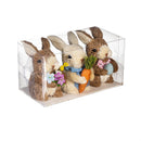 Hop Into Spring Table Decor Natural Fiber Easter Bunny, 4", Set of 3