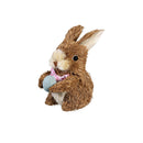 Hop Into Spring Table Decor Natural Fiber Easter Bunny, 4", Set of 3