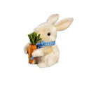 Hop Into Spring Table Decor Natural Fiber Easter Bunny, 4", Set of 3