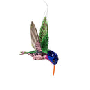 Cottage Garden Hanging Decor Plastic Glitter Hummingbird, 6", Asst of 2