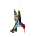 Cottage Garden Hanging Decor Plastic Glitter Hummingbird, 6", Asst of 2