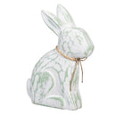 Hop Into Spring Table Decor Wood Bunny with Bow, 10.5"H