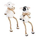 Hillside Pasture Table Decor Farm Animal with Dangling Legs Resin, 7"H, Asst of 2