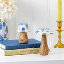 VivaStyle Table Decor, Wood Decor, Hydrangea Mushroom, Set of 2