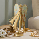 Nativity Table Decor Metal and Glass Angel, 13"H