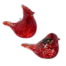 Memorial Table Decor Glass Decorative Cardinal, 4.25"H, Asst of 2