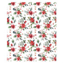 Vivastyle Poinsettia Bliss 50"x60" Plush Blanket