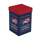 Red, White, & Blooms 250th Anniversary Travel Cup Ceramic Perfect, 17oz, Gift Box
