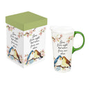 Memorial Travel Cup Ceramic Perfect Cup, Birds, Gone from sight, 17oz, Gift Box
