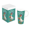 Just for Laughs Travel Cup Ceramic Perfect Cup, Really Busy Dilly Dallying, 17oz, Gift Box