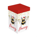 Holly Homestead Bee Travel Cup Ceramic Perfect Cup, Christmas, 17oz, Gift Box