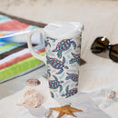 Blue Coastal Sea Adventures Travel Cup Ceramic Perfect Cup, Turtles, 17oz, Gift Box