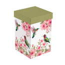 Cottage Garden Travel Cup Ceramic Perfect Cup, 17oz, Floral Hummingbirds, Gift Box