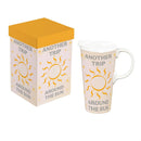 This Calls For Cake Travel Cup Ceramic Perfect Cup, Another Trip Around the Sun, 17oz, Gift Box