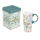 What She Shed Ceramic Perfect Cup, Mandala, 17oz, Gift Box