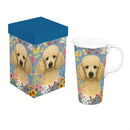 Hillside Pasture Pet Travel Cup Ceramic Perfect Cup, Poodle Dog, 17oz, Gift Box