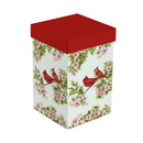 Cottage Garden Travel Cup Ceramic Perfect Cup, Floral Cardinals, 17oz, Gift Box