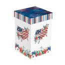 Red, White, & Bloom Ceramic Perfect Cup, Blooming USA, 17oz, Gift Box