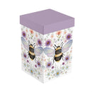 Cottage Garden Travel Cup Ceramic Perfect Cup, Floral Bee, 17oz, Gift Box