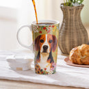 Hillside Pasture Pet Travel Cup Ceramic Perfect Cup, Beagle Dog, 17oz, Gift Box